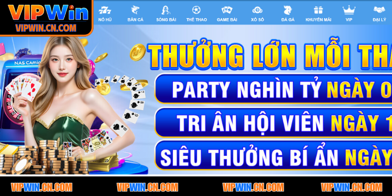 VIPWIN sở hữu phong phú các sự kiện ưu đãi tri ân khách hàng